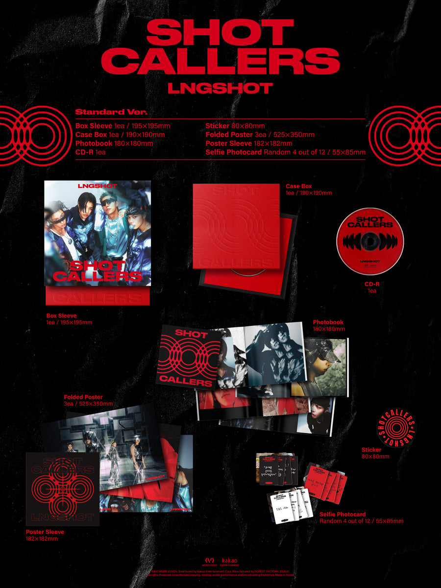 LNGSHOT SHOT CALLERS jetstore特典カード4枚付き LNGSHOT - SHOT CALLERS (Standard Ver.) [サイン入りCDプレゼント